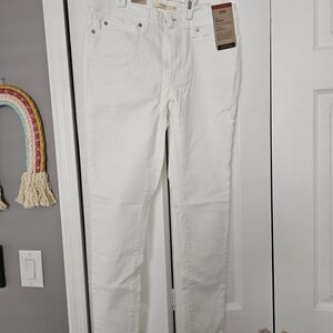 NWT Levi's Classic White Denim Pants